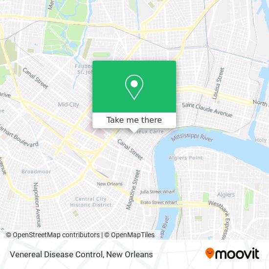 Venereal Disease Control map