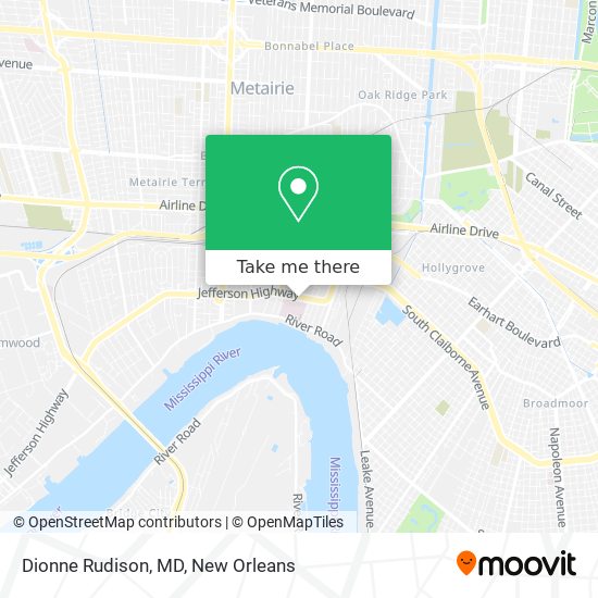 Dionne Rudison, MD map