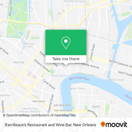 Mapa de Barrilleaux's Restaurant and Wine Bar