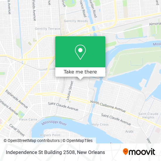 Mapa de Independence St Building 2508