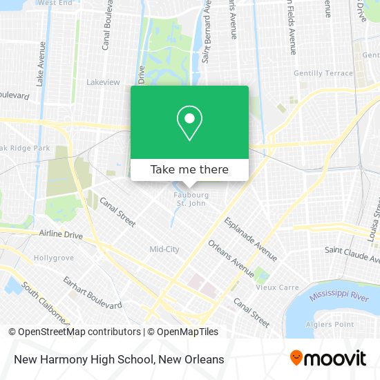 New Harmony High School map