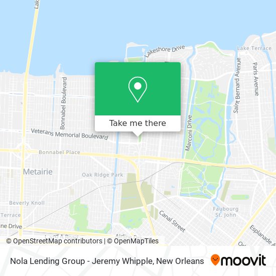 Mapa de Nola Lending Group - Jeremy Whipple