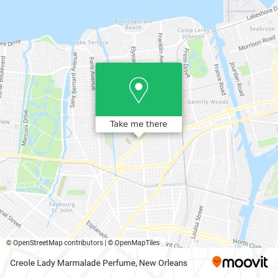 Creole Lady Marmalade Perfume map