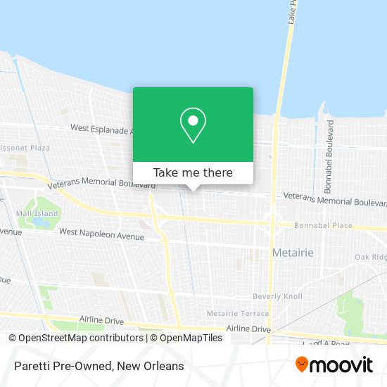 Mapa de Paretti Pre-Owned