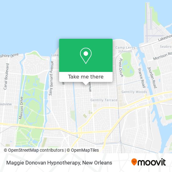 Maggie Donovan Hypnotherapy map