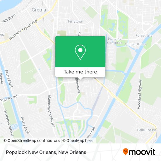 Mapa de Popalock New Orleans
