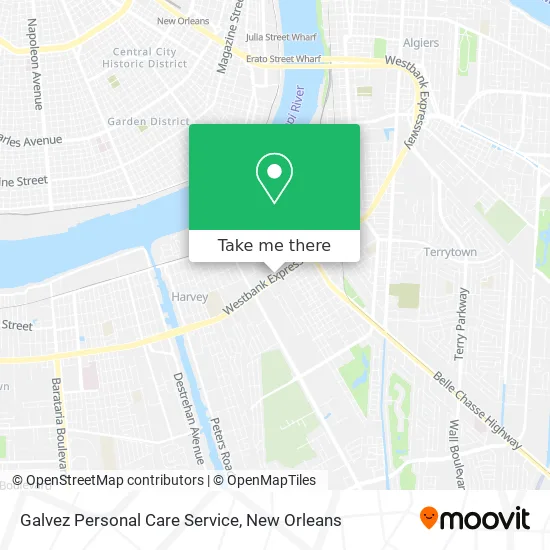 Galvez Personal Care Service map