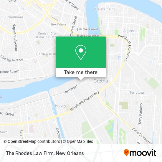 The Rhodes Law Firm map