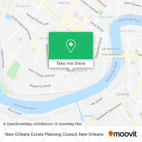 Mapa de New Orleans Estate Planning Council