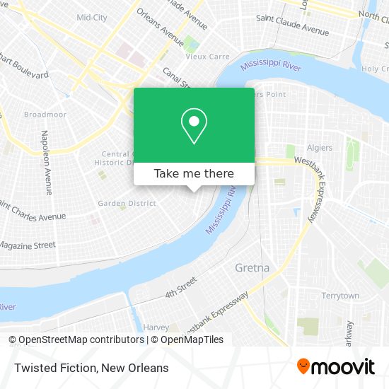 Twisted Fiction map