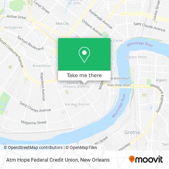 Mapa de Atm Hope Federal Credit Union