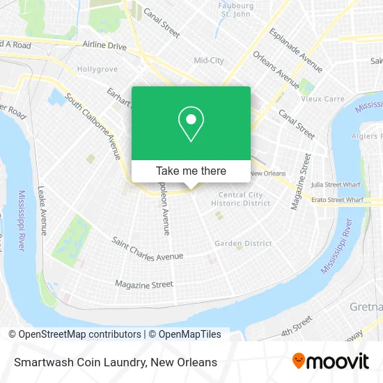 Smartwash Coin Laundry map
