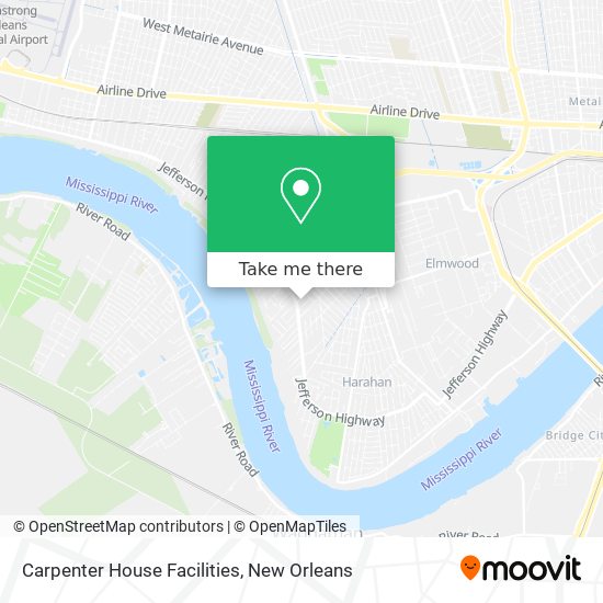 Carpenter House Facilities map