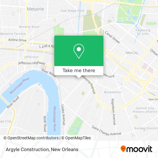 Mapa de Argyle Construction