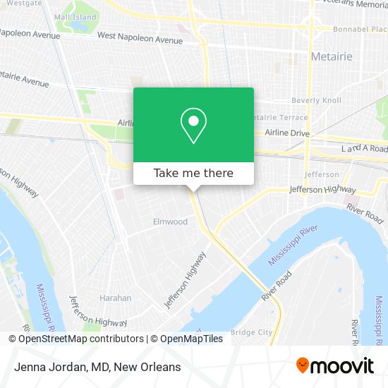 Jenna Jordan, MD map
