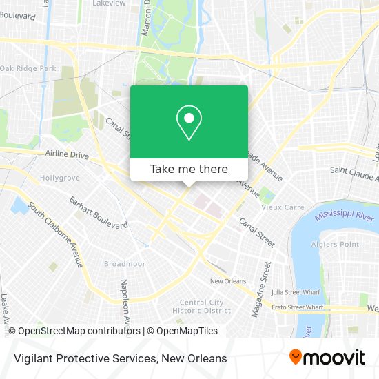 Vigilant Protective Services map