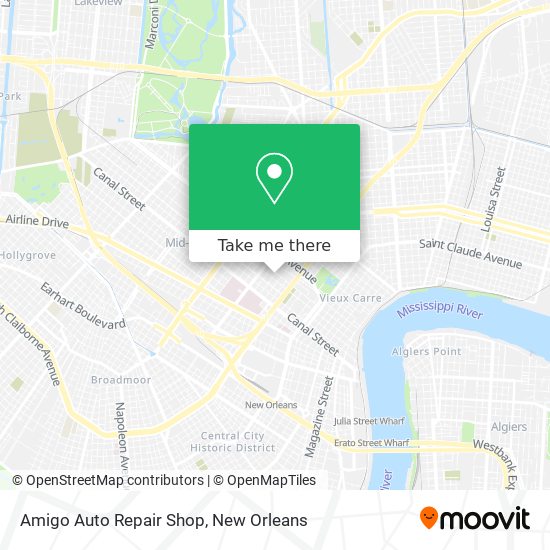 Mapa de Amigo Auto Repair Shop