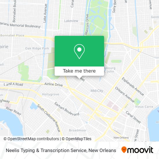 Neelis Typing & Transcription Service map