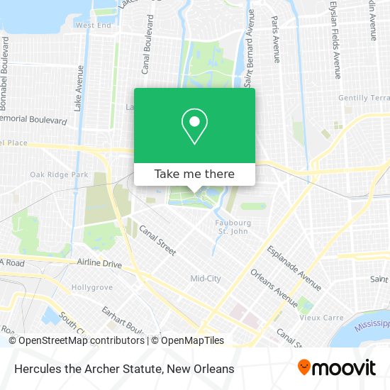 Hercules the Archer Statute map