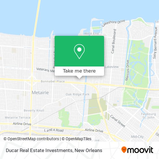 Ducar Real Estate Investments map