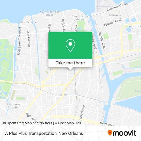 A Plus Plus Transportation map