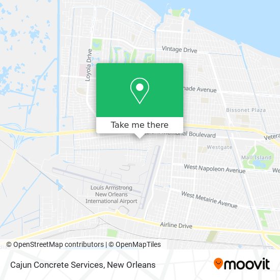 Cajun Concrete Services map