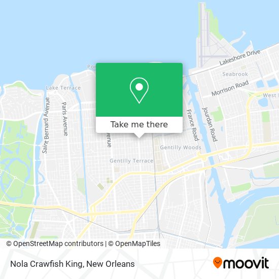 Nola Crawfish King map
