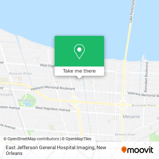 Mapa de East Jefferson General Hospital Imaging