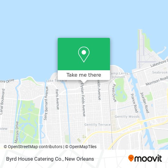 Mapa de Byrd House Catering Co.