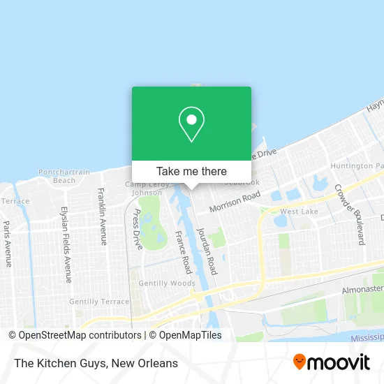 The Kitchen Guys map