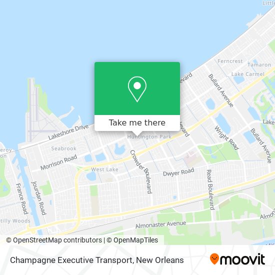 Champagne Executive Transport map