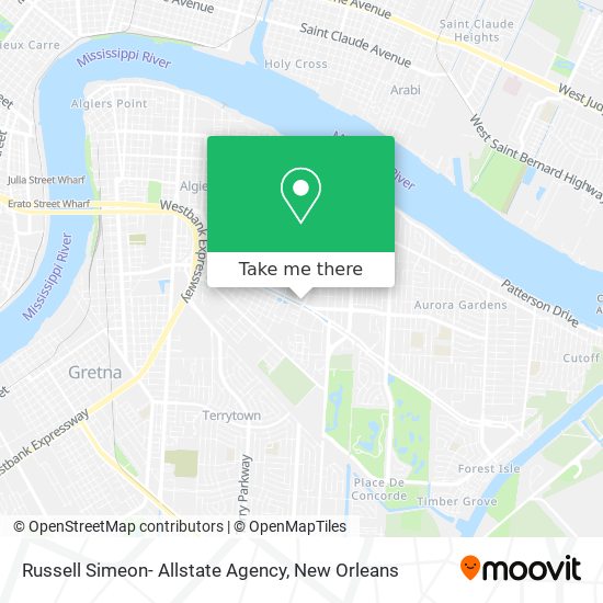 Russell Simeon- Allstate Agency map