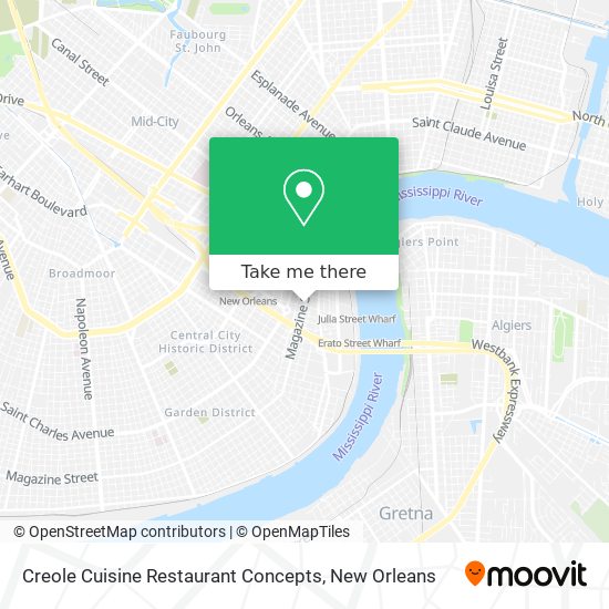 Creole Cuisine Restaurant Concepts map