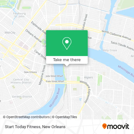 Start Today Fitness map