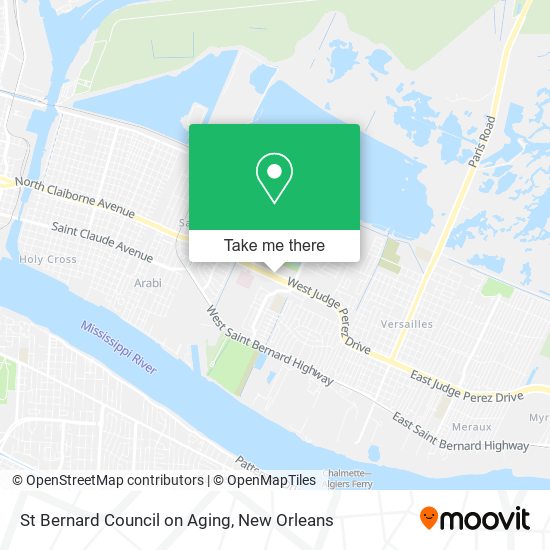 Mapa de St Bernard Council on Aging