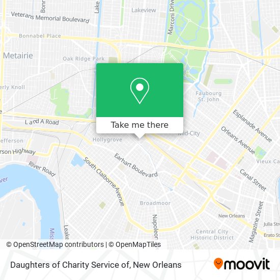 Mapa de Daughters of Charity Service of