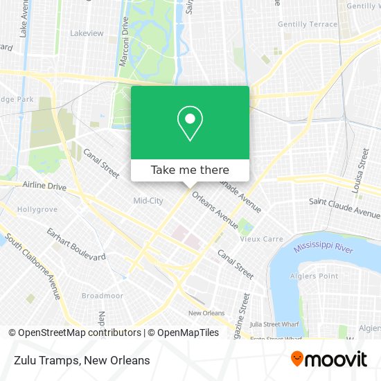 Mapa de Zulu Tramps