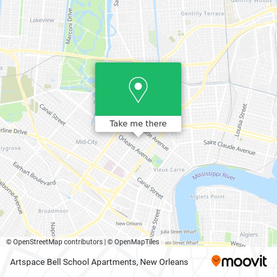 Artspace Bell School Apartments map
