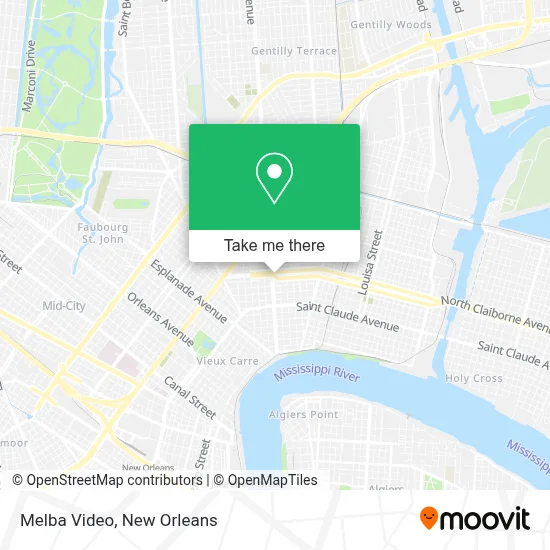 Melba Video map