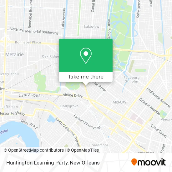 Huntington Learning Party map