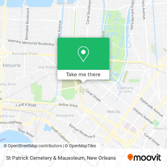 St Patrick Cemetery & Mausoleum map