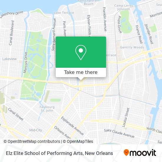 Mapa de Elz Elite School of Performing Arts