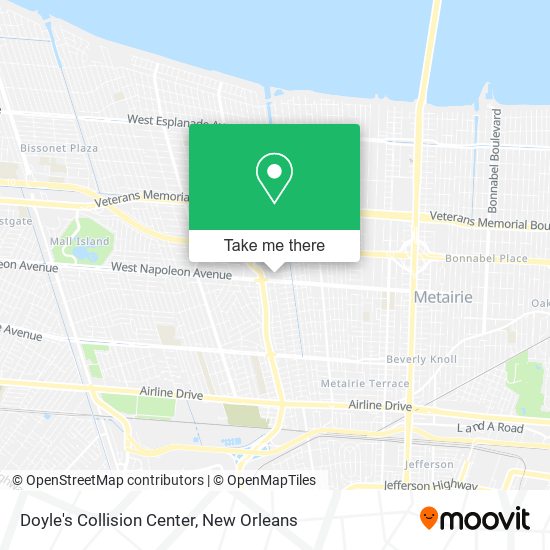 Mapa de Doyle's Collision Center