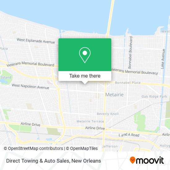 Mapa de Direct Towing & Auto Sales