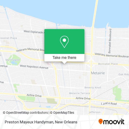 Mapa de Preston Mayeux Handyman
