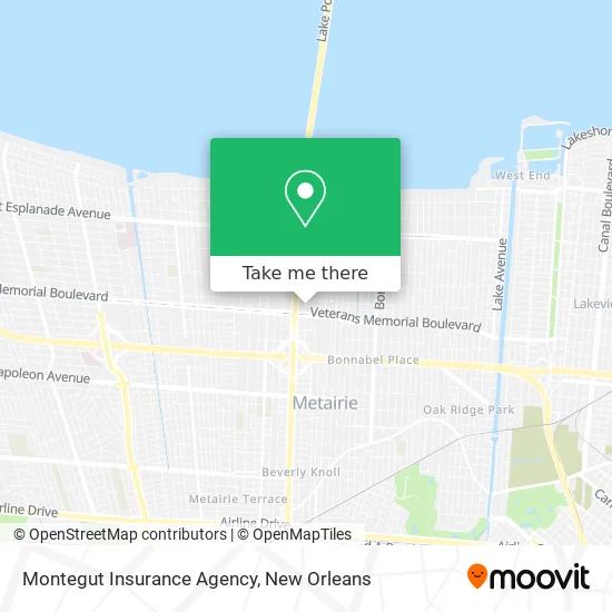 Montegut Insurance Agency map