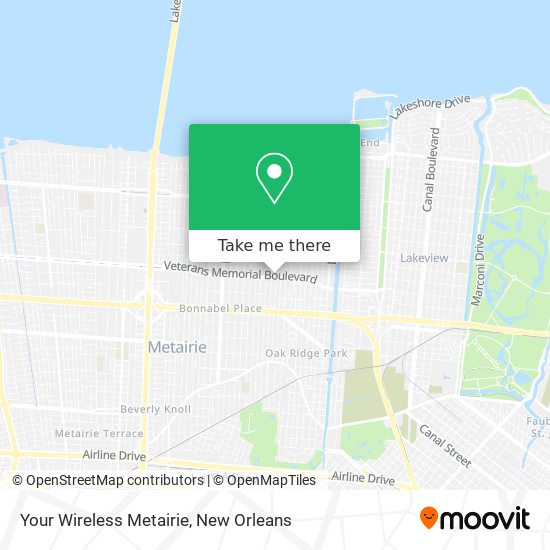 Your Wireless Metairie map