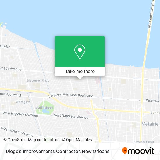 Diego's Improvements Contractor map