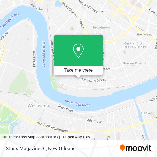 Mapa de Studs Magazine St