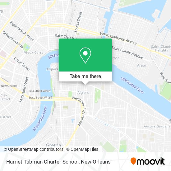 Mapa de Harriet Tubman Charter School